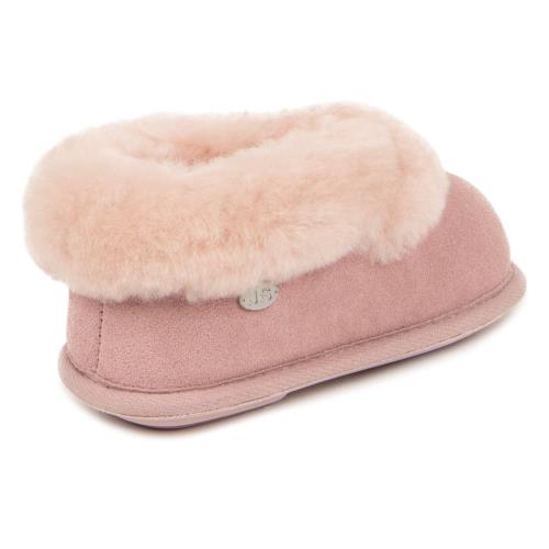 Childrens Classic Sheepskin Slippers Rose Extra Image 2